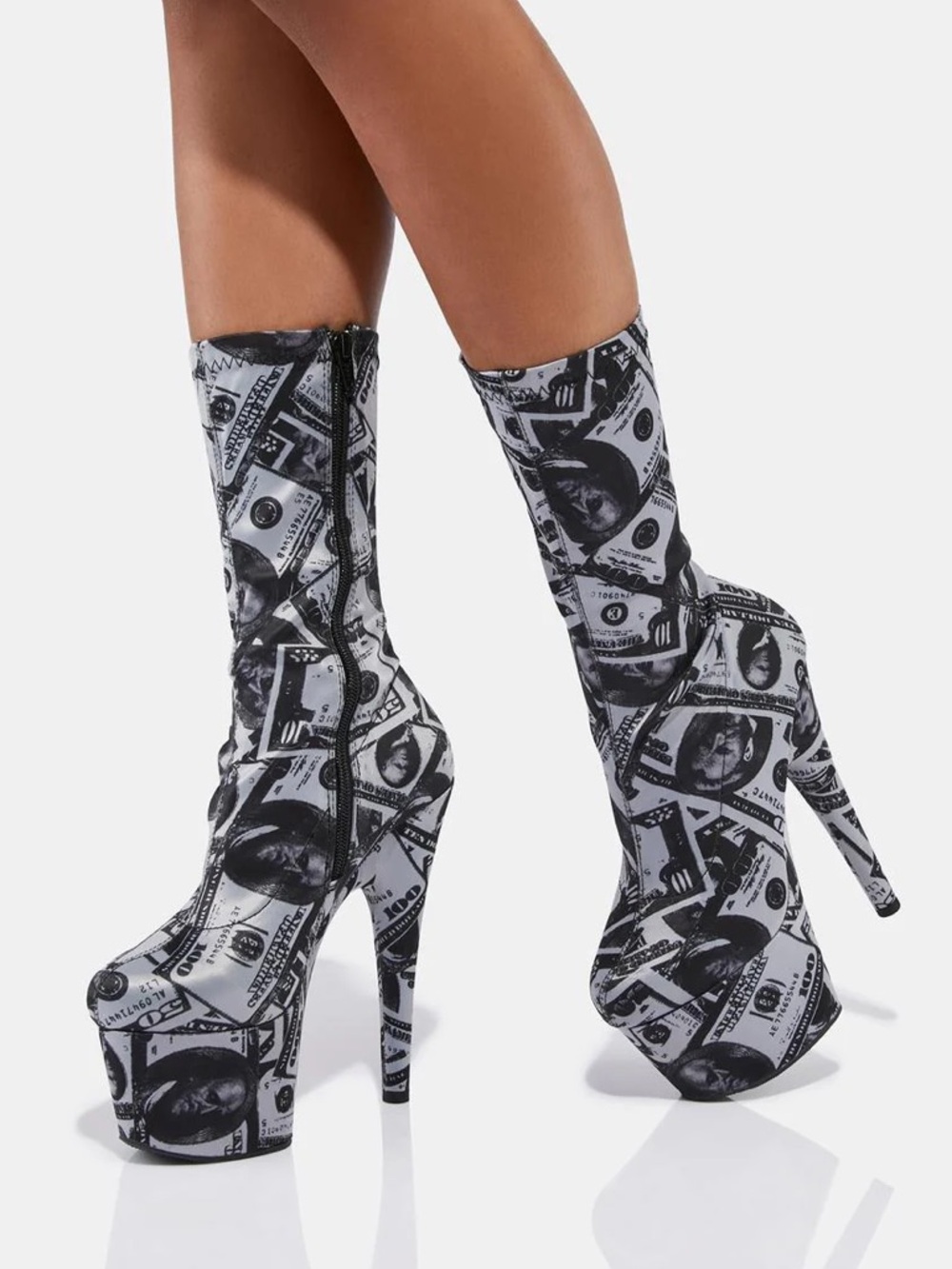 Pleasers money print zip